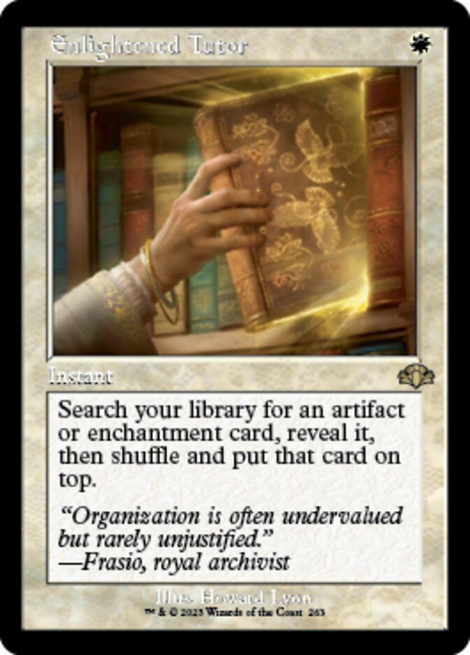 Enlightened Tutor (Retro) [Dominaria Remastered] | Exor Games Summserside