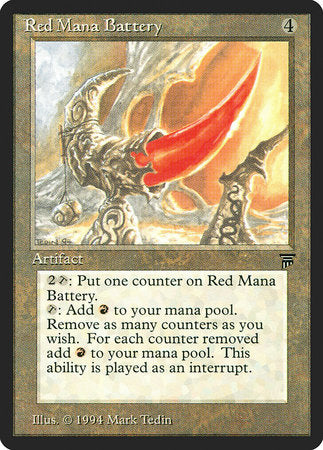 Red Mana Battery [Legends] | Exor Games Summserside