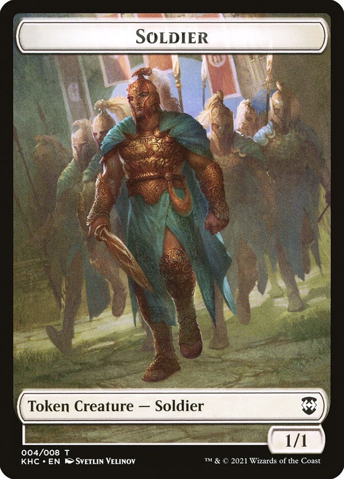 Bird (001) // Soldier Double-sided Token [Kaldheim Commander Tokens] | Exor Games Summserside