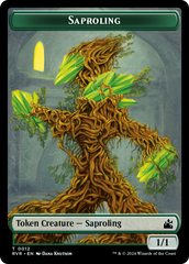 Saproling // Angel (0002) Double-Sided Token [Ravnica Remastered Tokens] | Exor Games Summserside