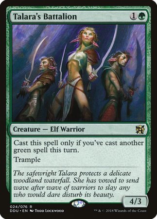 Talara's Battalion [Duel Decks: Elves vs. Inventors] | Exor Games Summserside