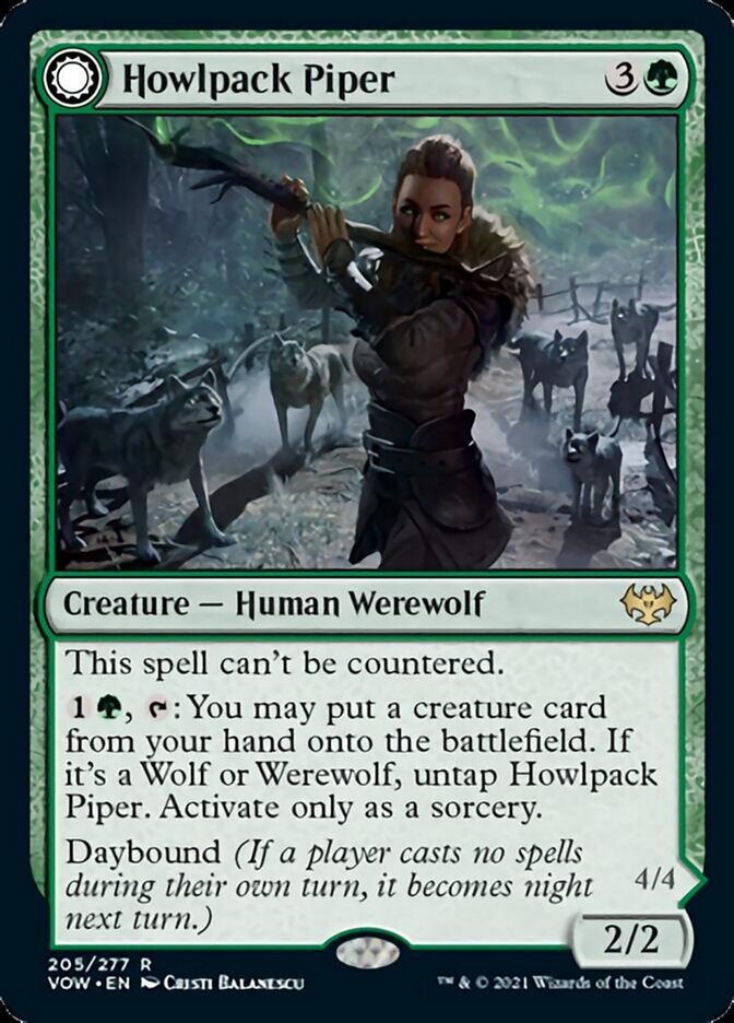 Howlpack Piper // Wildsong Howler [Innistrad: Crimson Vow] | Exor Games Summserside