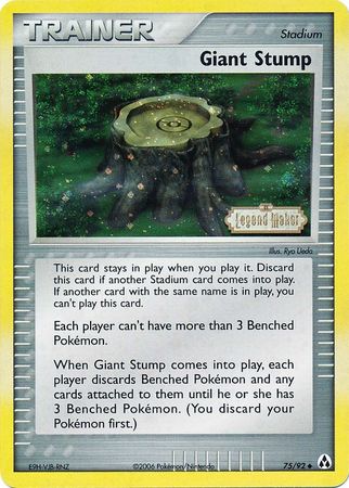 Giant Stump (75/92) (Stamped) [EX: Legend Maker] | Exor Games Summserside