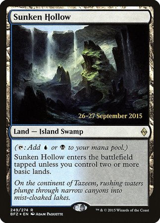 Sunken Hollow [Battle for Zendikar Promos] | Exor Games Summserside