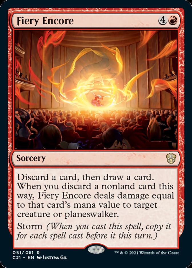 Fiery Encore [Commander 2021] | Exor Games Summserside