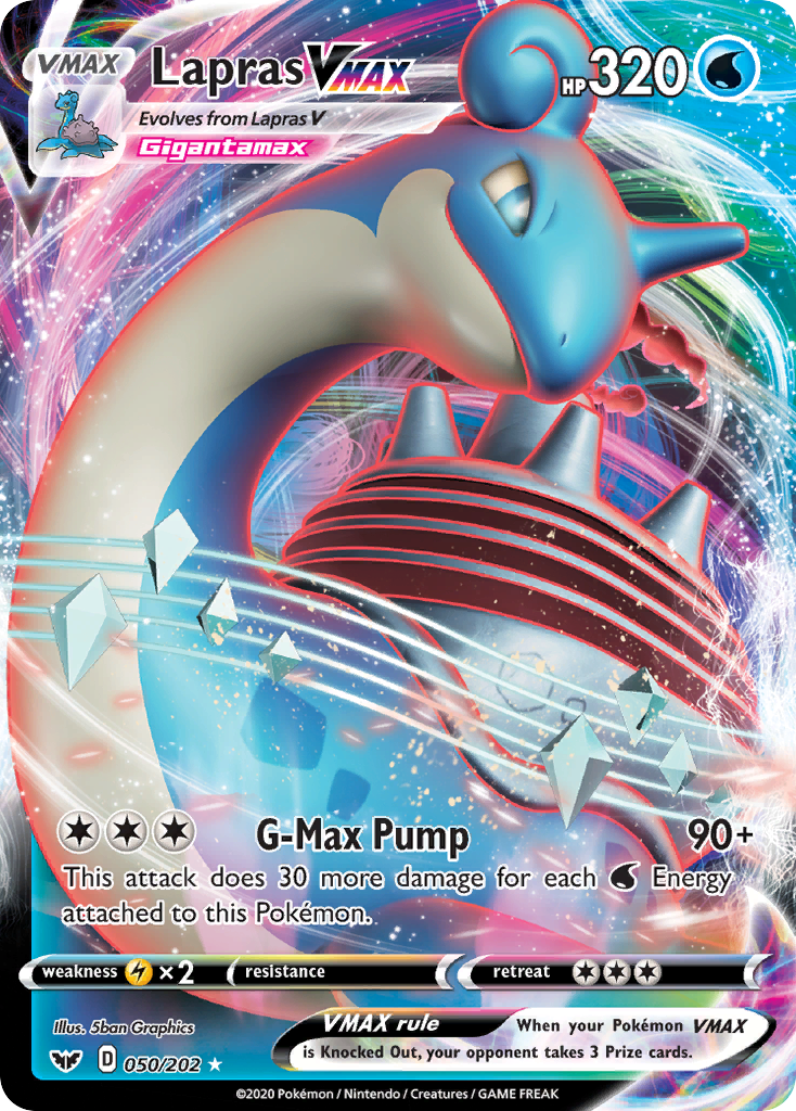 Lapras VMAX (050/202) [Sword & Shield: Base Set] | Exor Games Summserside