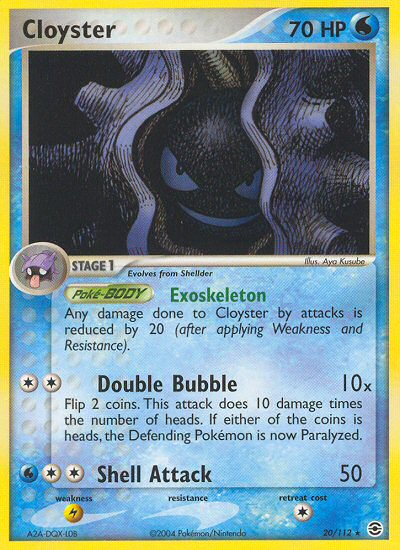 Cloyster (20/112) [EX: FireRed & LeafGreen] | Exor Games Summserside