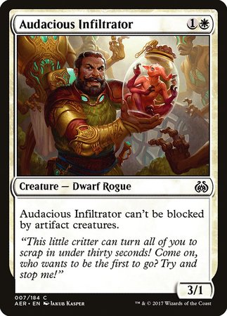 Audacious Infiltrator [Aether Revolt] | Exor Games Summserside