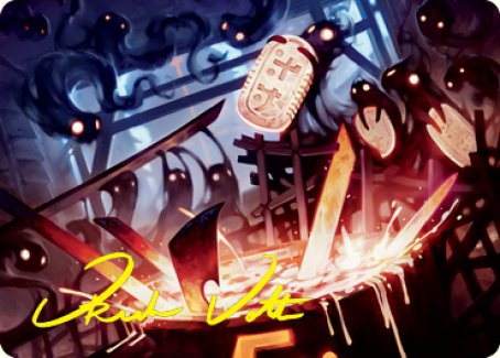 Smoke Spirits' Aid Art Card (Gold-Stamped Signature) [Kamigawa: Neon Dynasty Art Series] | Exor Games Summserside