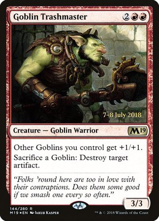 Goblin Trashmaster [Core Set 2019 Promos] | Exor Games Summserside