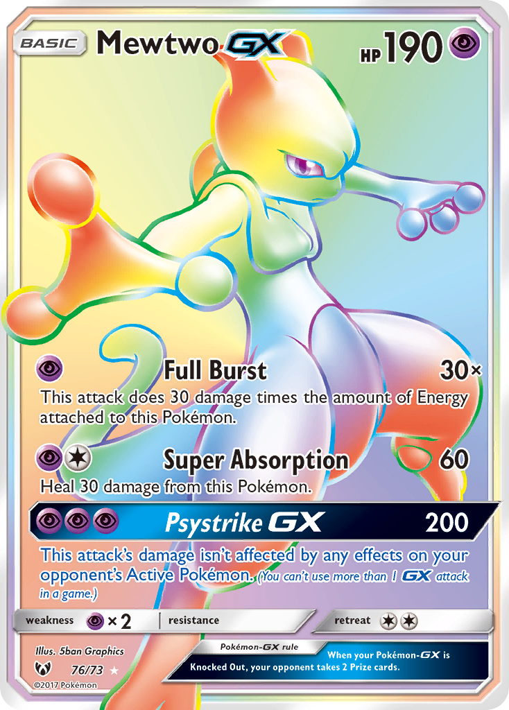 Mewtwo GX (76/73) [Sun & Moon: Shining Legends] | Exor Games Summserside