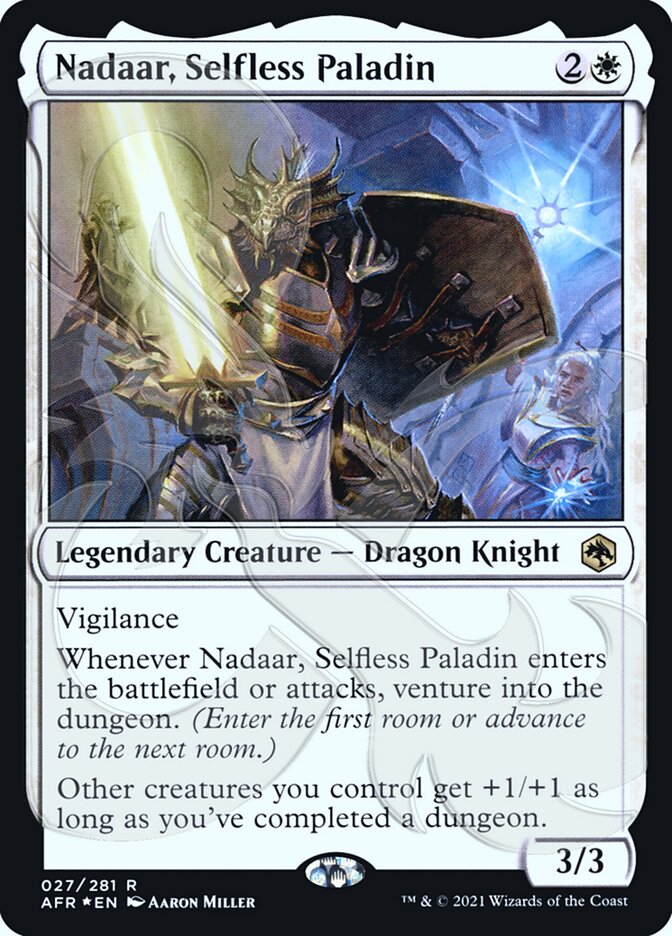 Nadaar, Selfless Paladin (Ampersand Promo) [Dungeons & Dragons: Adventures in the Forgotten Realms Promos] | Exor Games Summserside