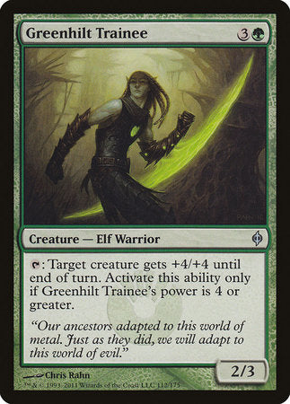 Greenhilt Trainee [New Phyrexia] | Exor Games Summserside
