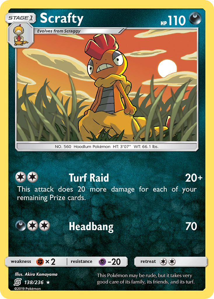 Scrafty (138/236) [Sun & Moon: Unified Minds] | Exor Games Summserside