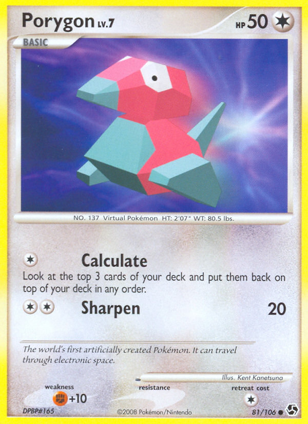 Porygon (81/106) [Diamond & Pearl: Great Encounters] | Exor Games Summserside