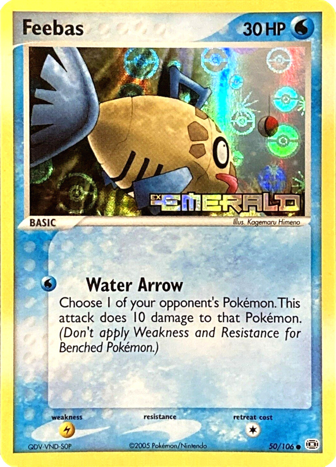 Feebas (50/106) (Stamped) [EX: Emerald] | Exor Games Summserside