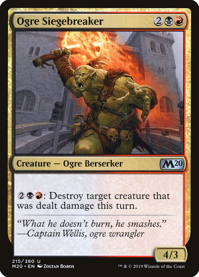 Ogre Siegebreaker [Core Set 2020] | Exor Games Summserside