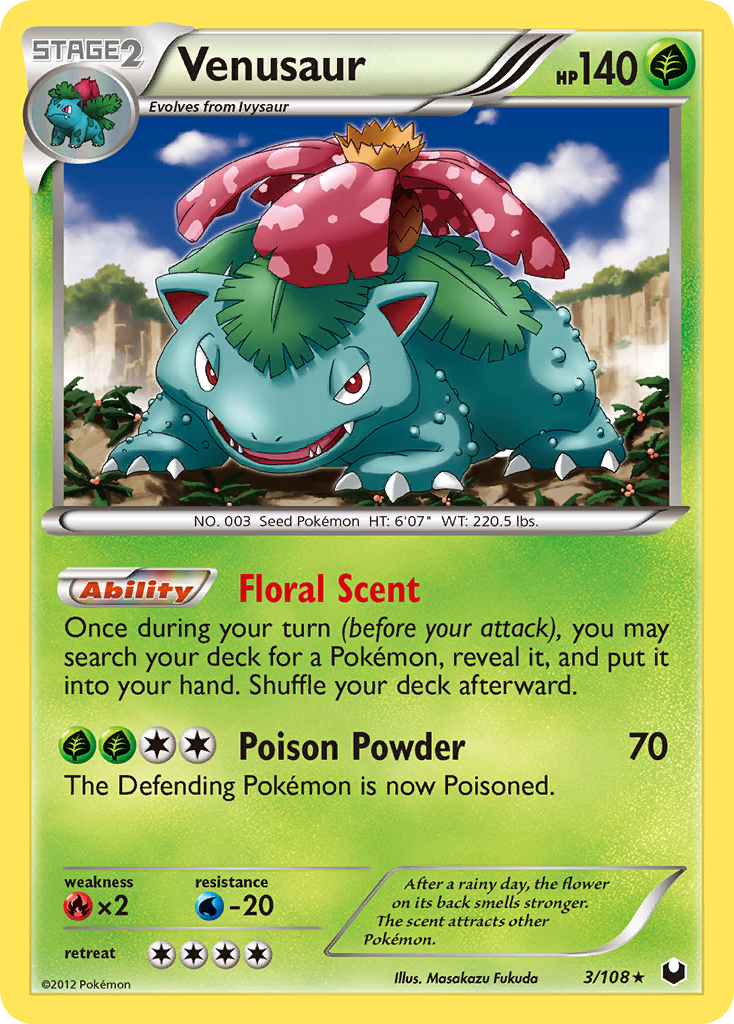 Venusaur (3/108) [Black & White: Dark Explorers] | Exor Games Summserside