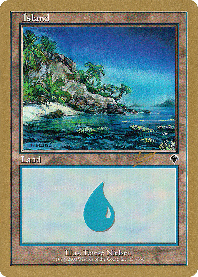 Island (rl337a) (Raphael Levy) [World Championship Decks 2002] | Exor Games Summserside