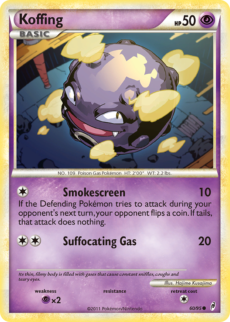 Koffing (60/95) [HeartGold & SoulSilver: Call of Legends] | Exor Games Summserside