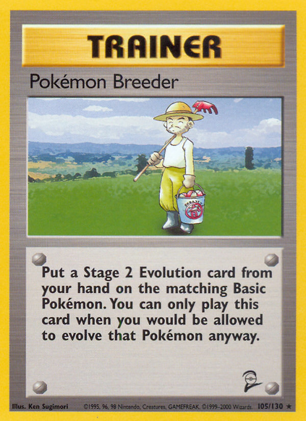 Pokemon Breeder (105/130) [Base Set 2] | Exor Games Summserside