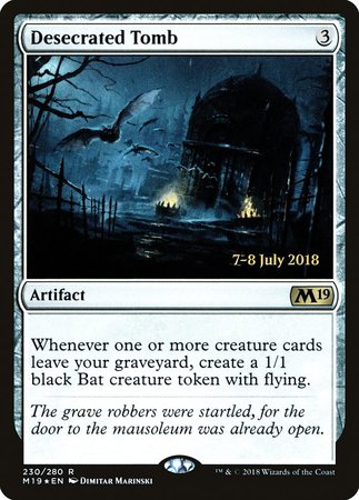 Desecrated Tomb [Core Set 2019 Promos] | Exor Games Summserside