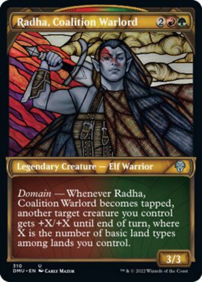 Radha, Coalition Warlord (Showcase) [Dominaria United] | Exor Games Summserside