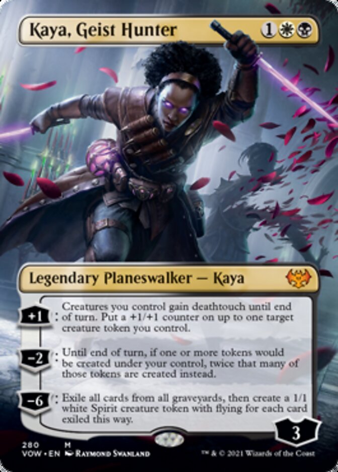 Kaya, Geist Hunter (Borderless) [Innistrad: Crimson Vow] | Exor Games Summserside