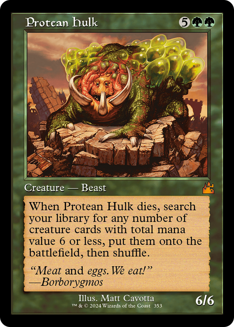 Protean Hulk (Retro Frame) [Ravnica Remastered] | Exor Games Summserside