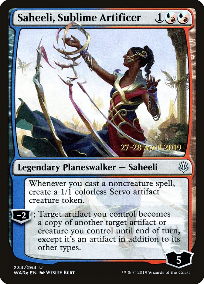 Saheeli, Sublime Artificer  [War of the Spark Prerelease Promos] | Exor Games Summserside