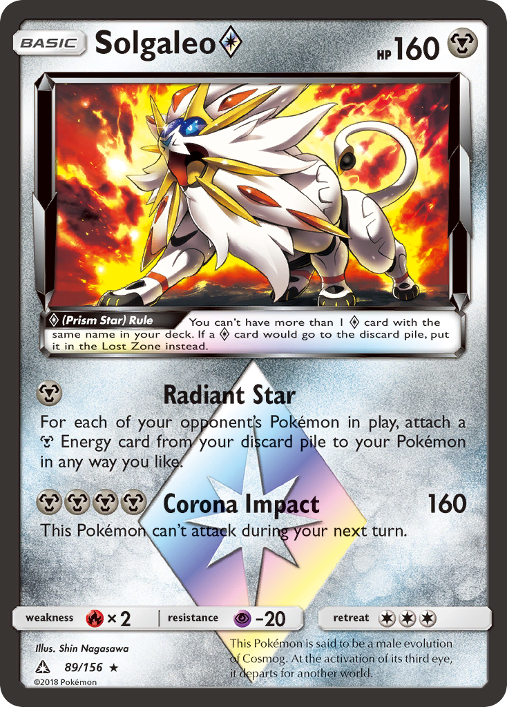 Solgaleo (89/156) (Prism Star) [Sun & Moon: Ultra Prism] | Exor Games Summserside