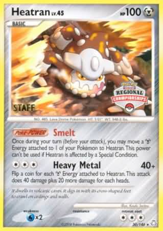 Heatran (30/146) (Regional Championships Staff) [Diamond & Pearl: Legends Awakened] | Exor Games Summserside