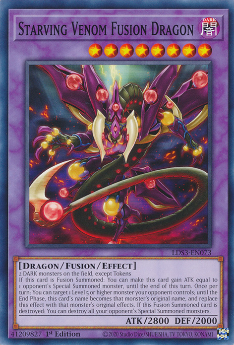 Starving Venom Fusion Dragon [LDS3-EN073] Common | Exor Games Summserside