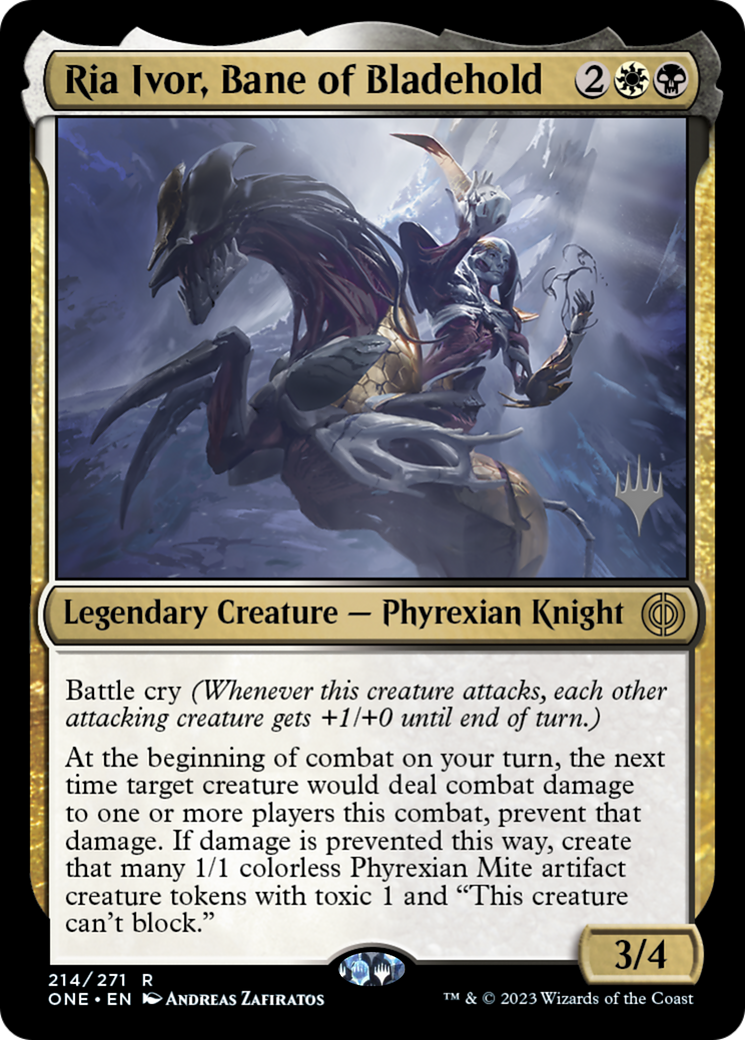 Ria Ivor, Bane of Bladehold (Promo Pack) [Phyrexia: All Will Be One Promos] | Exor Games Summserside