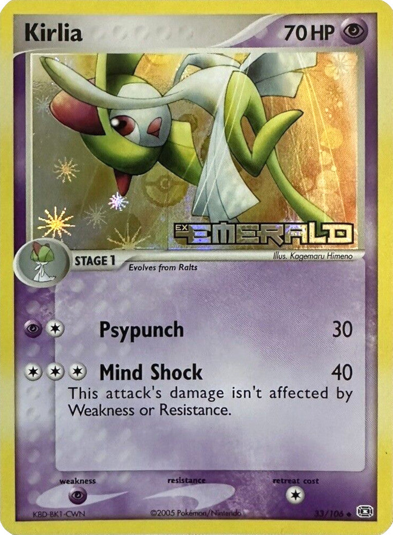 Kirlia (33/106) (Stamped) [EX: Emerald] | Exor Games Summserside
