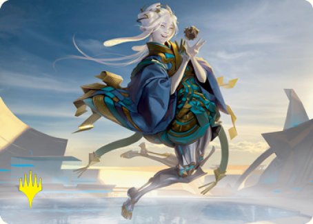 Moonfolk Puzzlemaker Art Card (Gold-Stamped Signature) [Kamigawa: Neon Dynasty Art Series] | Exor Games Summserside