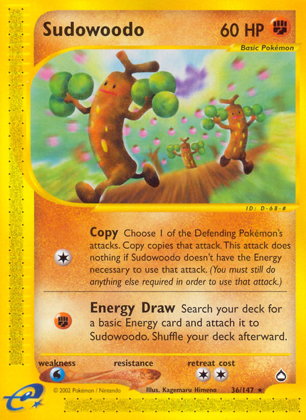 Sudowoodo (36/147) [Aquapolis] | Exor Games Summserside