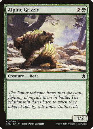 Alpine Grizzly [Khans of Tarkir] | Exor Games Summserside