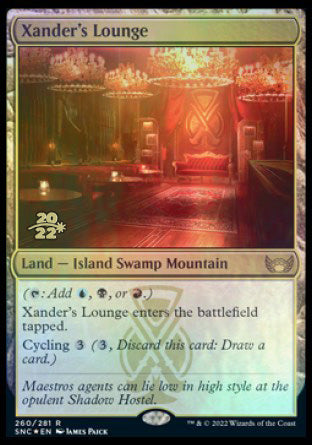 Xander's Lounge [Streets of New Capenna Prerelease Promos] | Exor Games Summserside