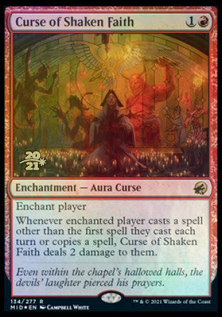 Curse of Shaken Faith [Innistrad: Midnight Hunt Prerelease Promos] | Exor Games Summserside