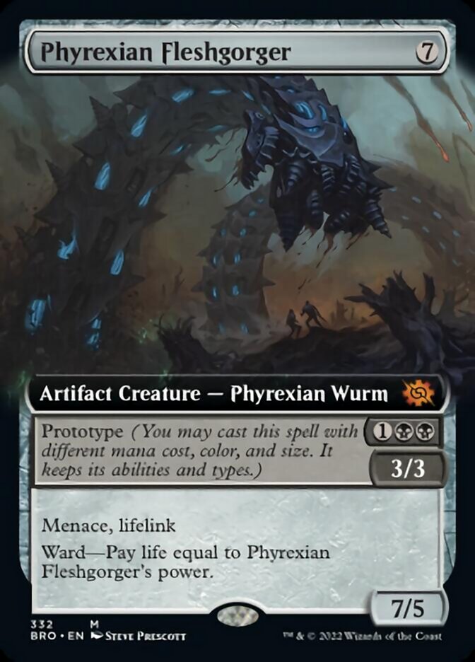 Phyrexian Fleshgorger (Extended Art) [The Brothers' War] | Exor Games Summserside