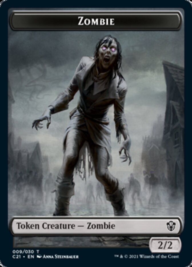 Zombie // Spirit Token [Commander 2021 Tokens] | Exor Games Summserside