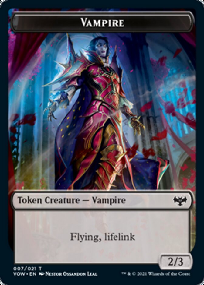 Vampire Token (007) [Innistrad: Crimson Vow Tokens] | Exor Games Summserside