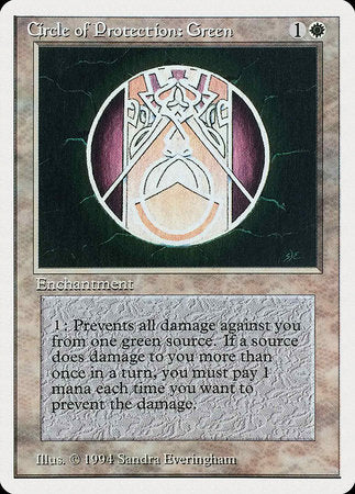 Circle of Protection: Green [Summer Magic / Edgar] | Exor Games Summserside