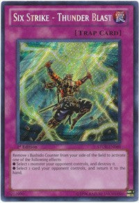 Six Strike - Thunder Blast [STOR-EN089] Secret Rare | Exor Games Summserside