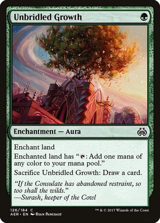 Unbridled Growth [Aether Revolt] | Exor Games Summserside