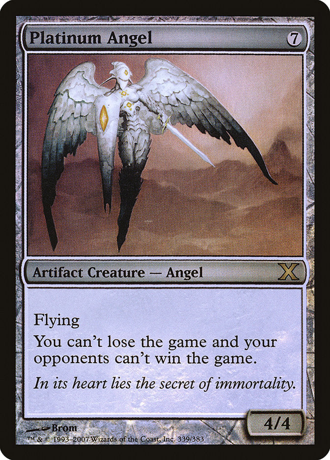 Platinum Angel (Premium Foil) [Tenth Edition] | Exor Games Summserside