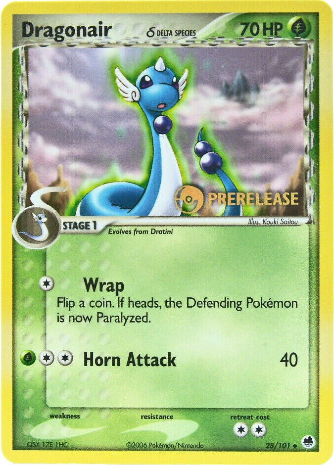 Dragonair (28/101) (Prerelease) [EX: Dragon Frontiers] | Exor Games Summserside