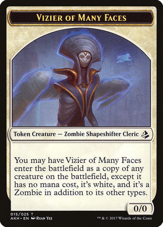 Vizier of Many Faces Token [Amonkhet Tokens] | Exor Games Summserside