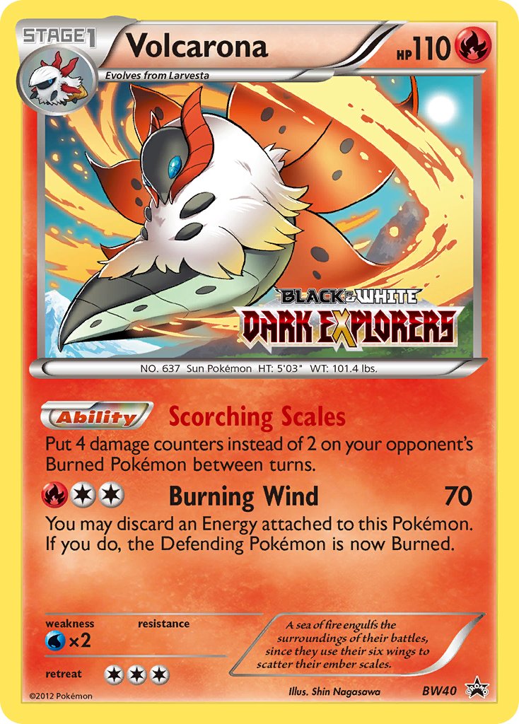 Volcarona (BW40) (Staff Prerelease Promo) [Black & White: Black Star Promos] | Exor Games Summserside